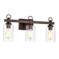 3 Light Oil Rubbed Bronze Bath Vanity Light