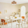 3 Light Chandelier Light Metal Rattan Hallway Light Gold Kitchen Lamp N A