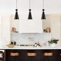 3 Pack Island Lights Metal Hanging Light Fixtures Black Gold Pendant Light N A