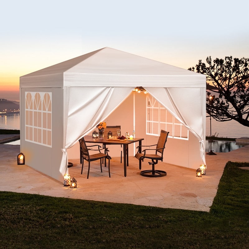 3 X 3M Two Doors Two Windows Practical Waterproof Folding Tent 3 Colors