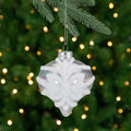 3.5 Clear Iridescent Glass Finial Christmas Ornament