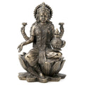 3.35 In H Lakshmi Sitting On Lotus Figurine Poly Resin