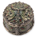 3.94 In L Green Man Berry Trinket Box Poly Resin