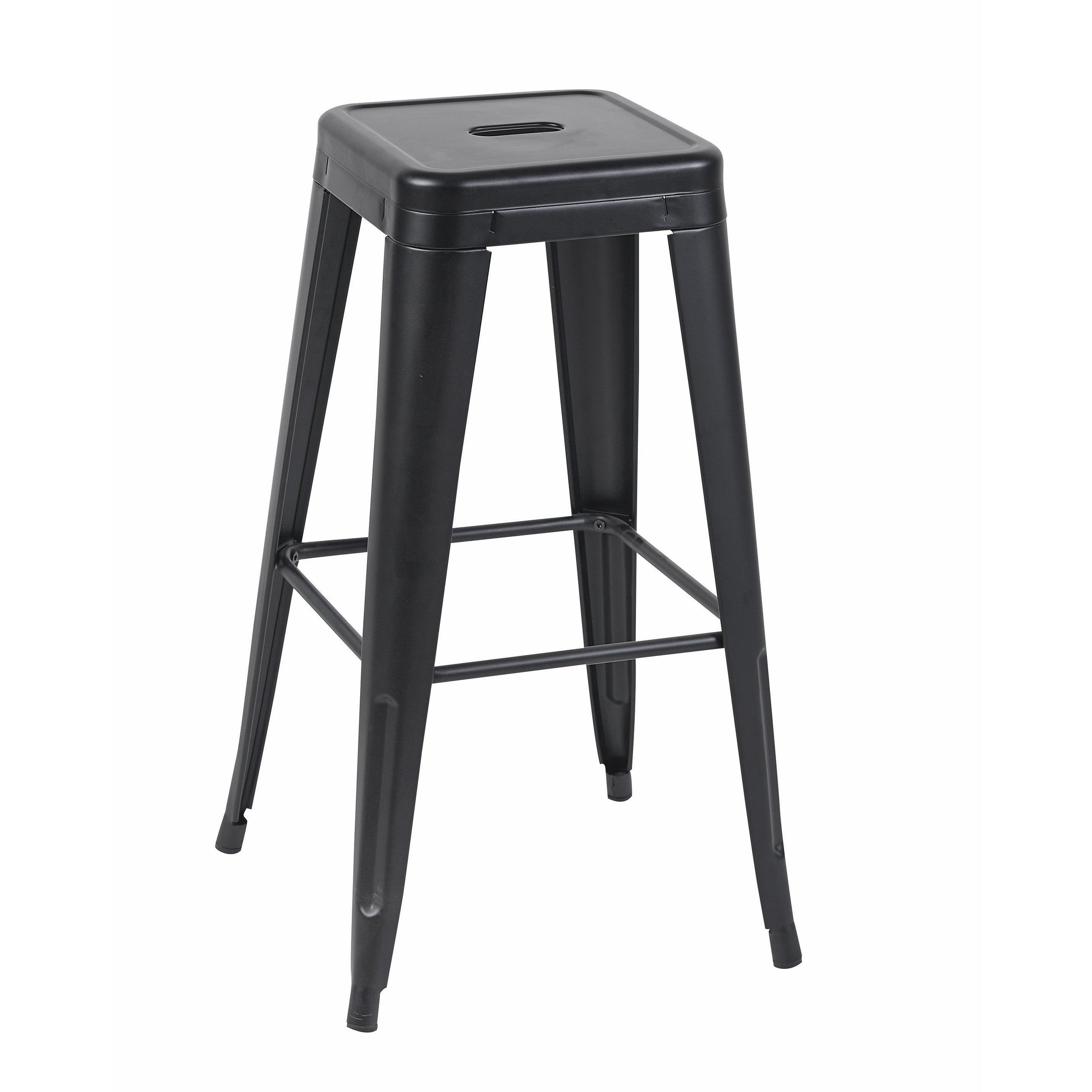 30 Inch Counter Height Stool Backless Metal Bar Stools Set Of 2 Non Stackable Space Saving Design For Kitchen