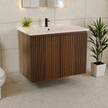 30 Inch Folding Wall Cabinet With Ceramic Sink Patented 1 Minute Install Space Saving Modern Bathroom Cabinet