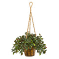 30 Mini Melon Artificial Plant In Hanging Basket Uv Resistant Indoor Outdoor