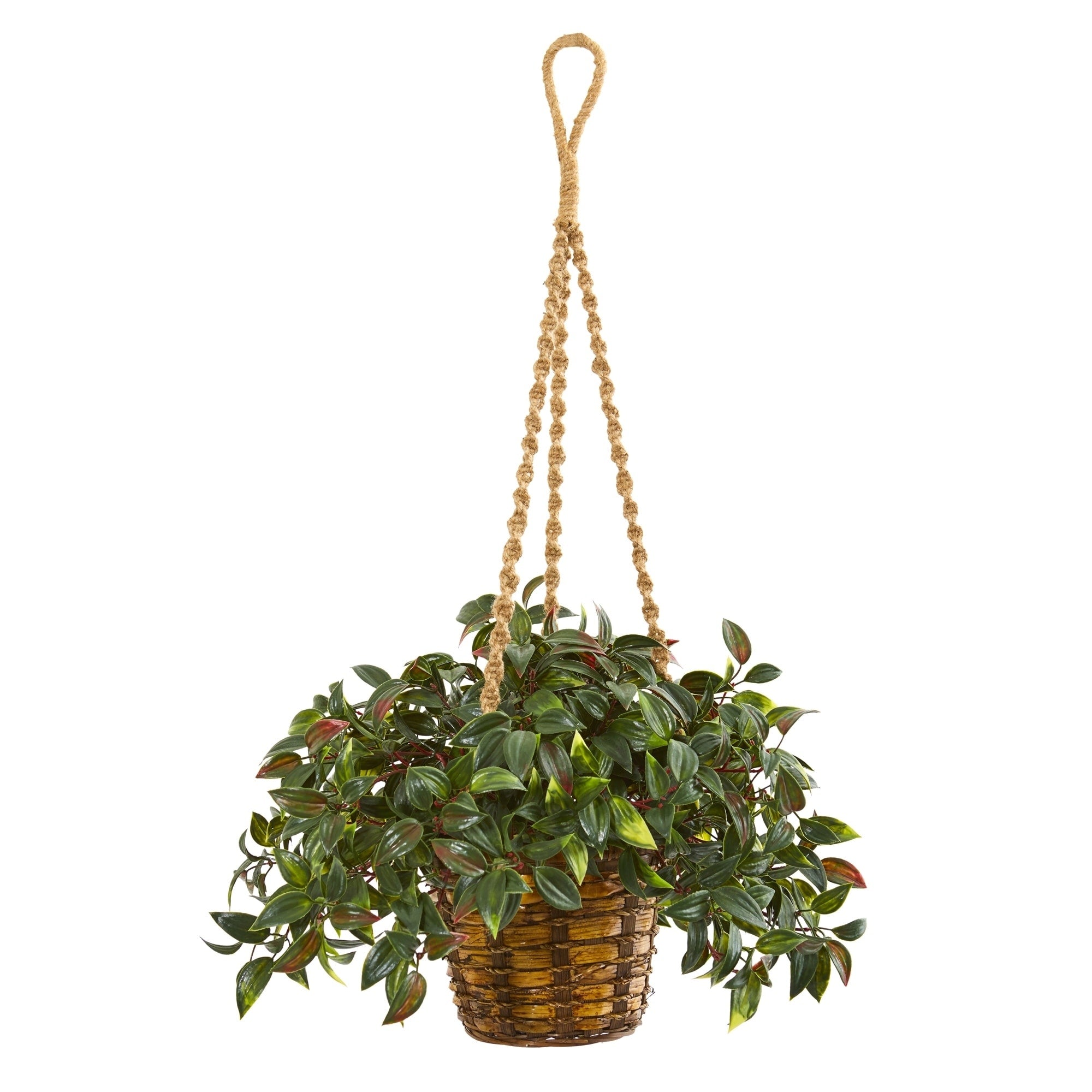 30 Mini Melon Artificial Plant In Hanging Basket Uv Resistant Indoor Outdoor