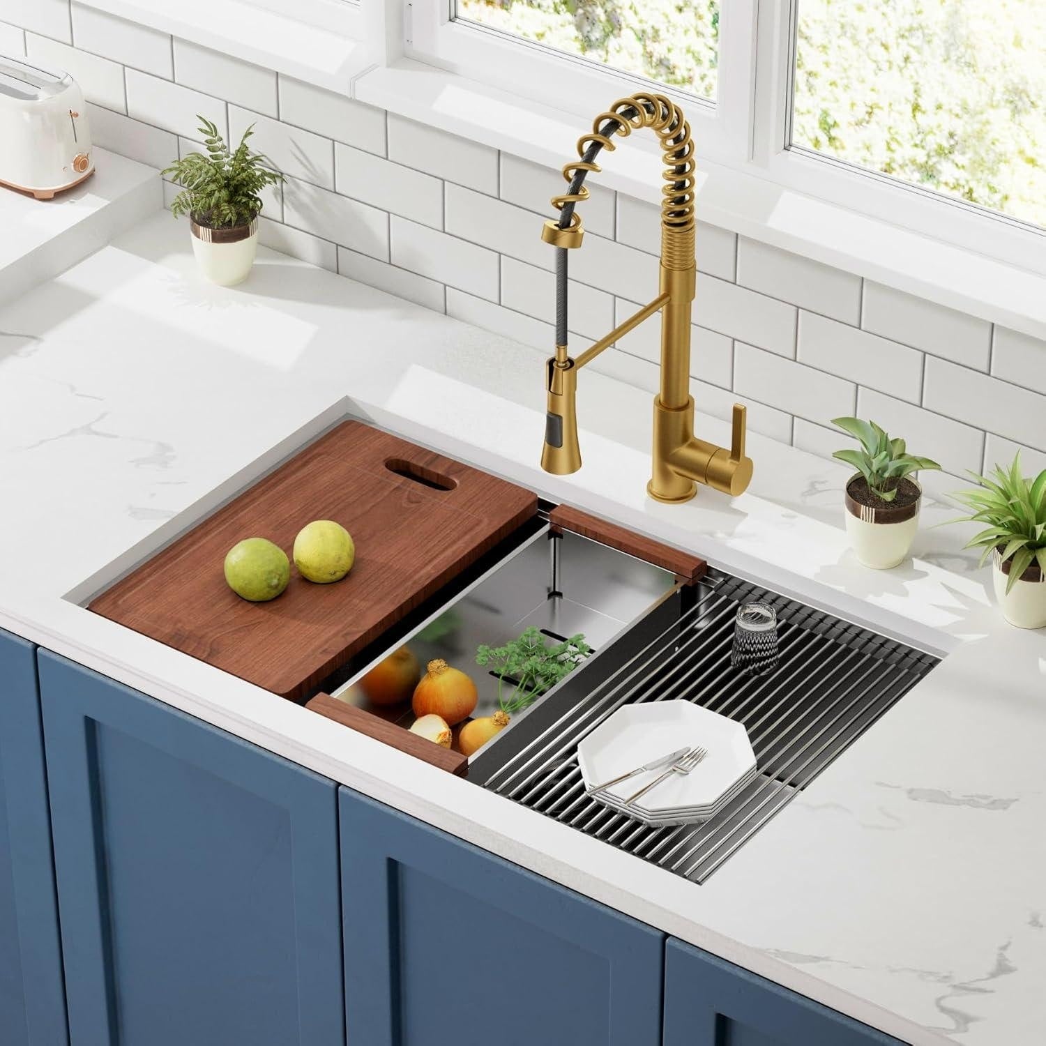 30 Undermount Workstation Sink 30 X 18 Inch Undermount Stainless Steel Kitchen Sink 18 Gauge