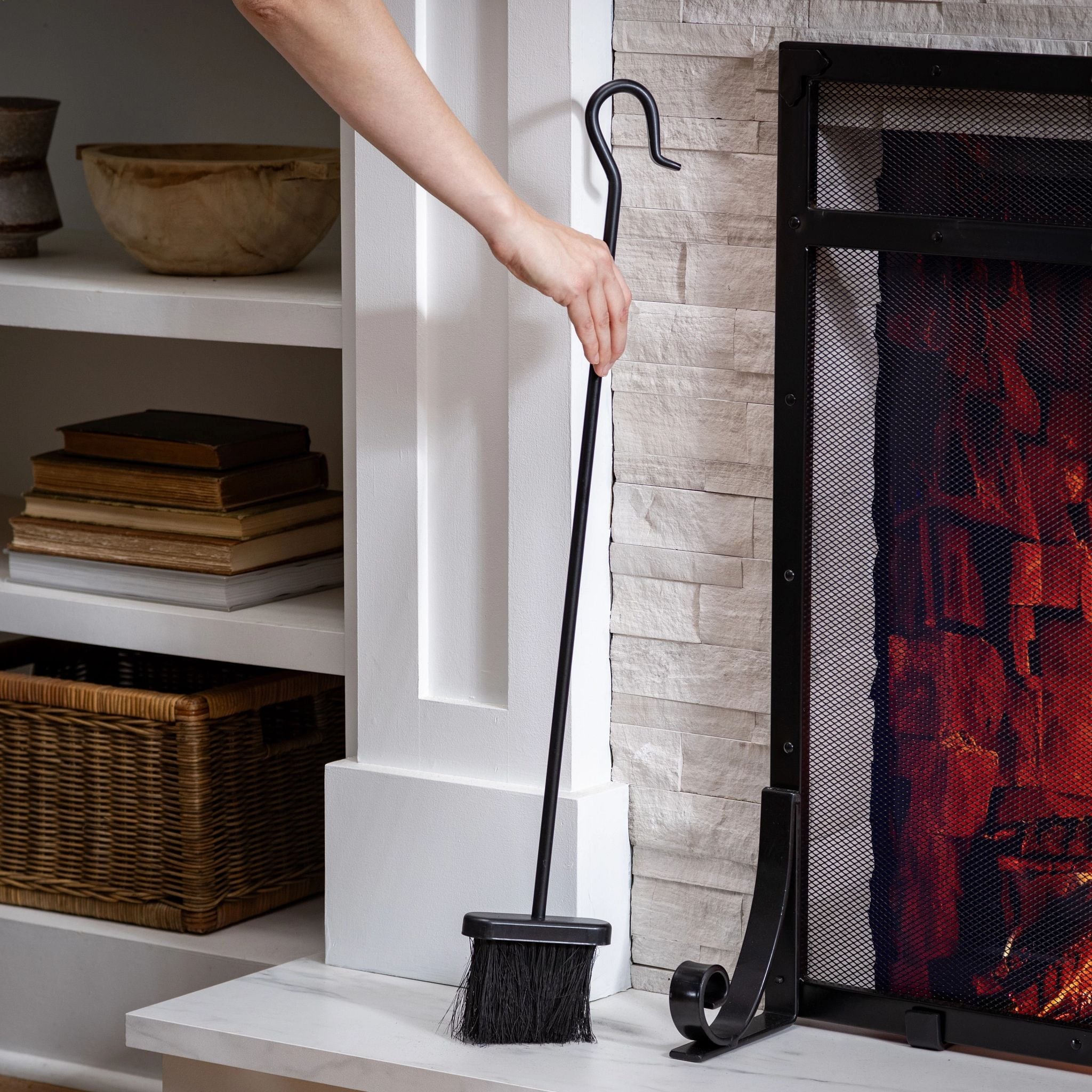 30 In. Metal Fireplace Brush 30 In