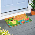 30 In. X 18 In. Be Hoppy Frog Coir Door Mat 30 X 18