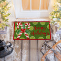 30 In. X 18 In. Happy Holidays Candy Cane Coir Door Mat 30 X 18