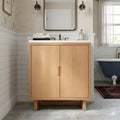 30 Inch Bathroom Vanity Set Including A Sink Vanity Cabinet And Bathroom Storage Cabinet With A Solid Wood Frame