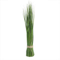 30.25 Green Artificial Onion Grass Bundle Wrapped With Decorative Tan Rope