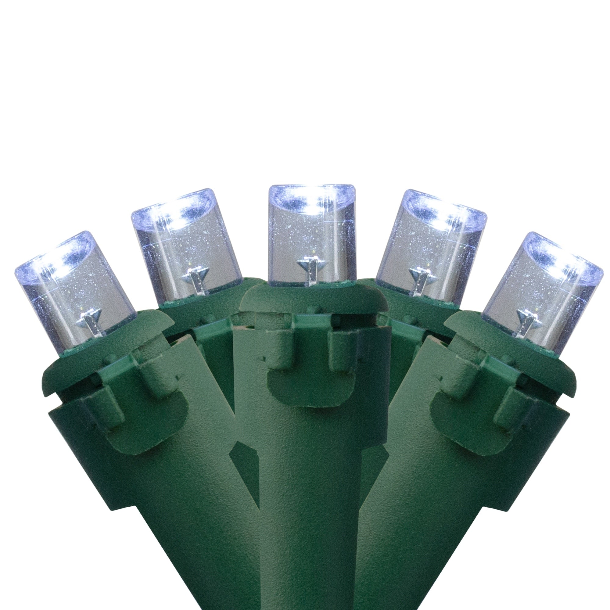300 Count Pure White Wide Angle Christmas Lights 74.75 Ft Green Wire N A