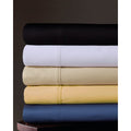 300 Thread Count Solid Cotton Sateen Extra Deep Pocket Sheet Set With Oversized Flat Sheet
