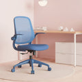 300 Lb Capacity Office Chair With Mesh Back Foam Seat And Flip Up Armrests Fireproof For Home Office