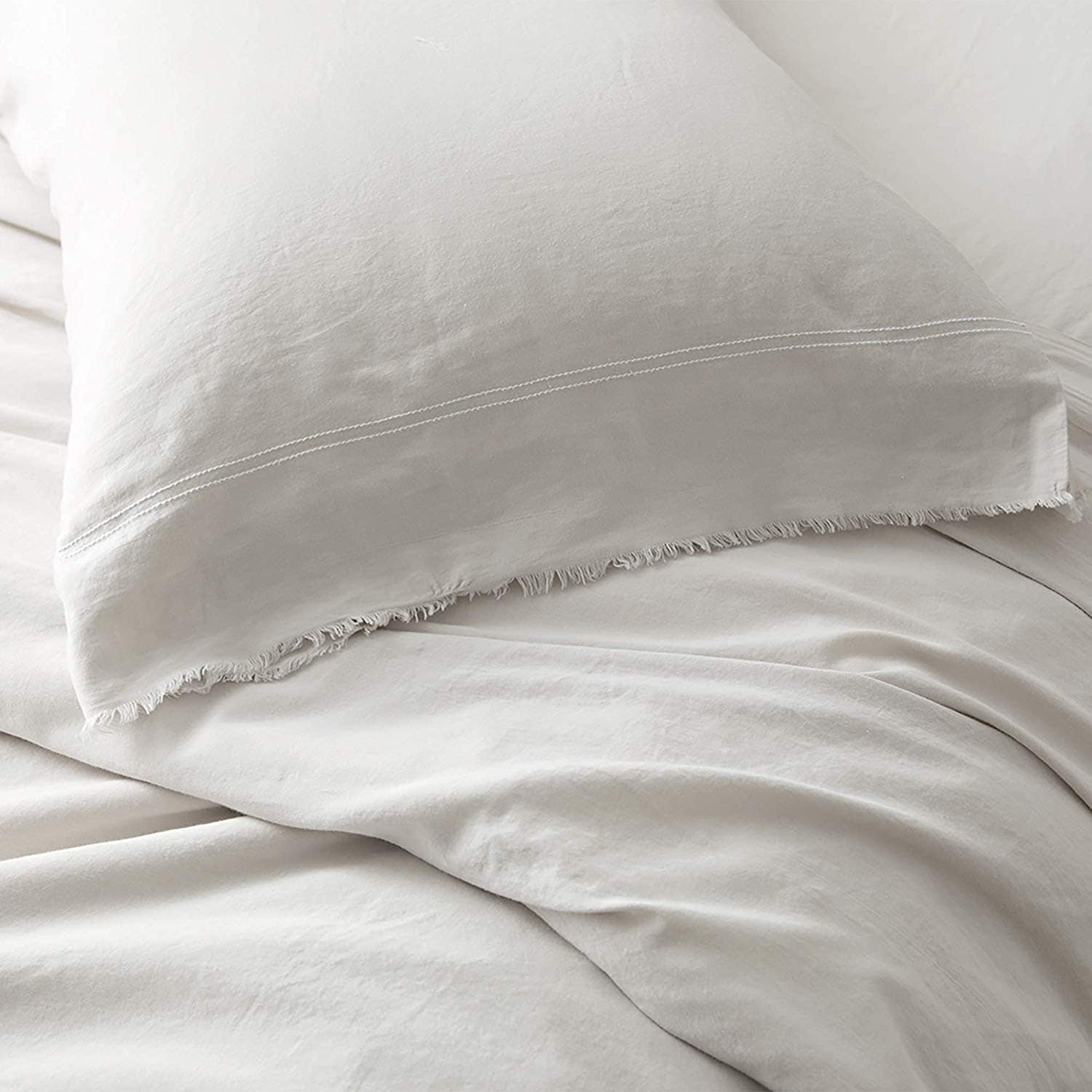300Tc Bom Dia Portugal Pillowcases Washed Sateen 2 Pack