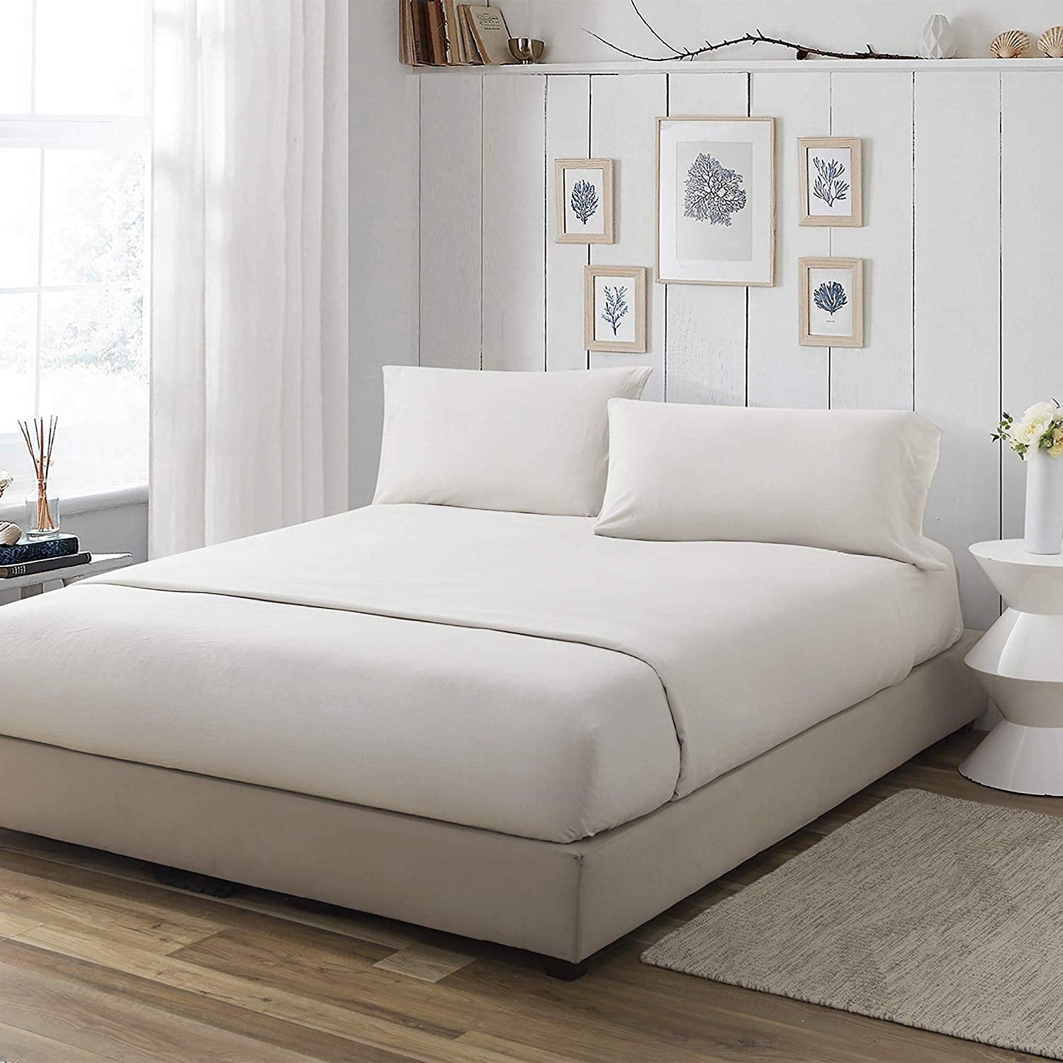 300Tc Bom Dia Portugal Sheet Set Washed Sateen
