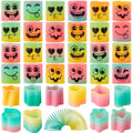 30Pcs Spring Rainbow Mini Plastic Coil Spring Bulk Toy Multicolor