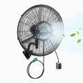 30 130W 110V Wall Mount Misting Fan With 4 Speed Setting