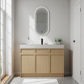 30 36 48 60 Plywood Water Resistant Freestanding Bathroom Vanity With Resin Sink And Soft Close Doors