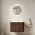 30 Bathroom Vanity With Sink Wall Mounted Floating Plywood Bathroom Storage Cabinet With 2 Drawers White Ceramic Basin