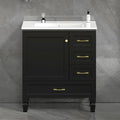 30 Bathroom Vanity. Abundant Storage Cabinet 1 Soft Close Doors And 3 Drawers