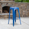 The Curated Nomad Liholio Backless Metal Bar Stool