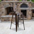 Carbon Loft Ernest Distressed Metal 30 Inch Bar Stool