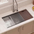 30 L Workstation Single Bowl Stainless Steel Kitchen Sink
