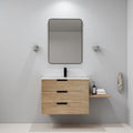 30 Plywood Water Resistant Bathroom Vanity With Resin Sink Soft Close Drawer