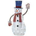 30 Pre Lit Fabric Snowman White