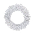 30 Pre Lit Led Snow White Christmas Wreath Multi Lights