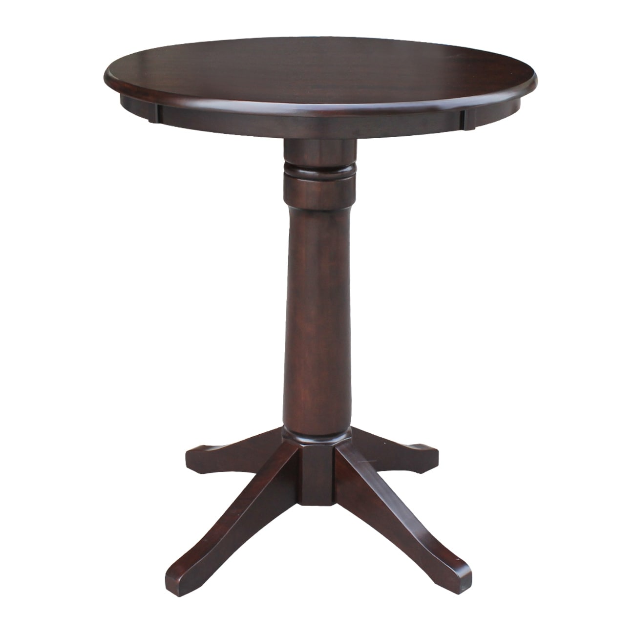 30 Round Pedestal Dining Table Mocha
