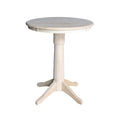 30 Round Pedestal Dining Table Unfinished