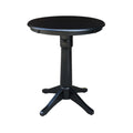 30 Round Pedestal Table White