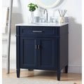 30 Tennant Brand Durand Modern Navy Blue Bathroom Sink Vanity