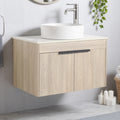 30 Wall Mounted Bathroom Vanity With Ceramic Basin Floating Design With Soft Close Door Kd Packing 2 Piece Parcel