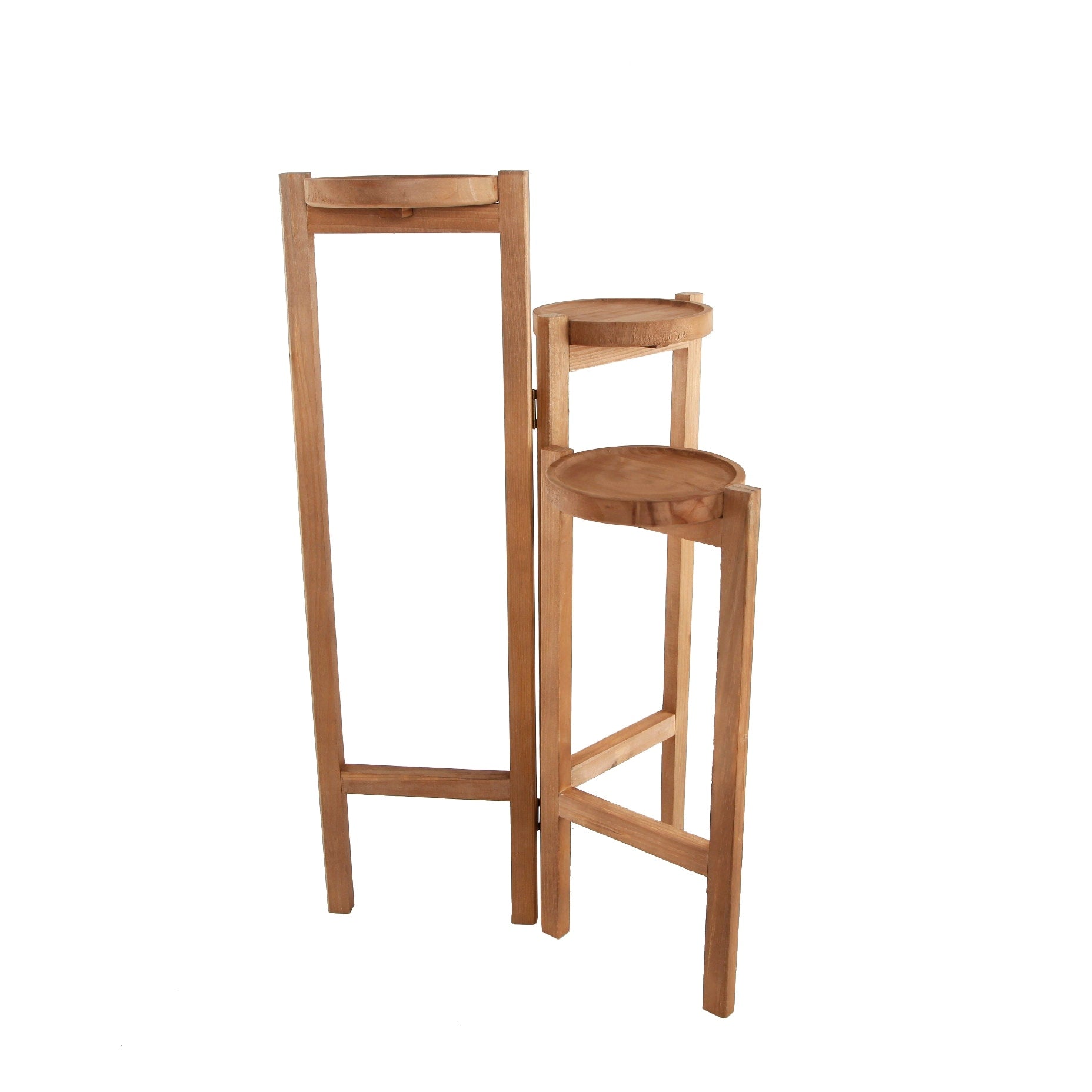 30 Wood 3 Tired Planter Stand