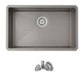 30 L X 18 W Stainless Steel Single Basin Undermount Kitchen Sink With Strainers Pearl Black 30 X 18 X 9