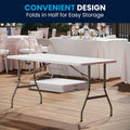 30W X 60L Height Adjustable Bi Fold Plastic Folding Table