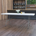30 W X 72 L Bi Fold Plastic Banquet And Event Folding Table With Carrying Handle