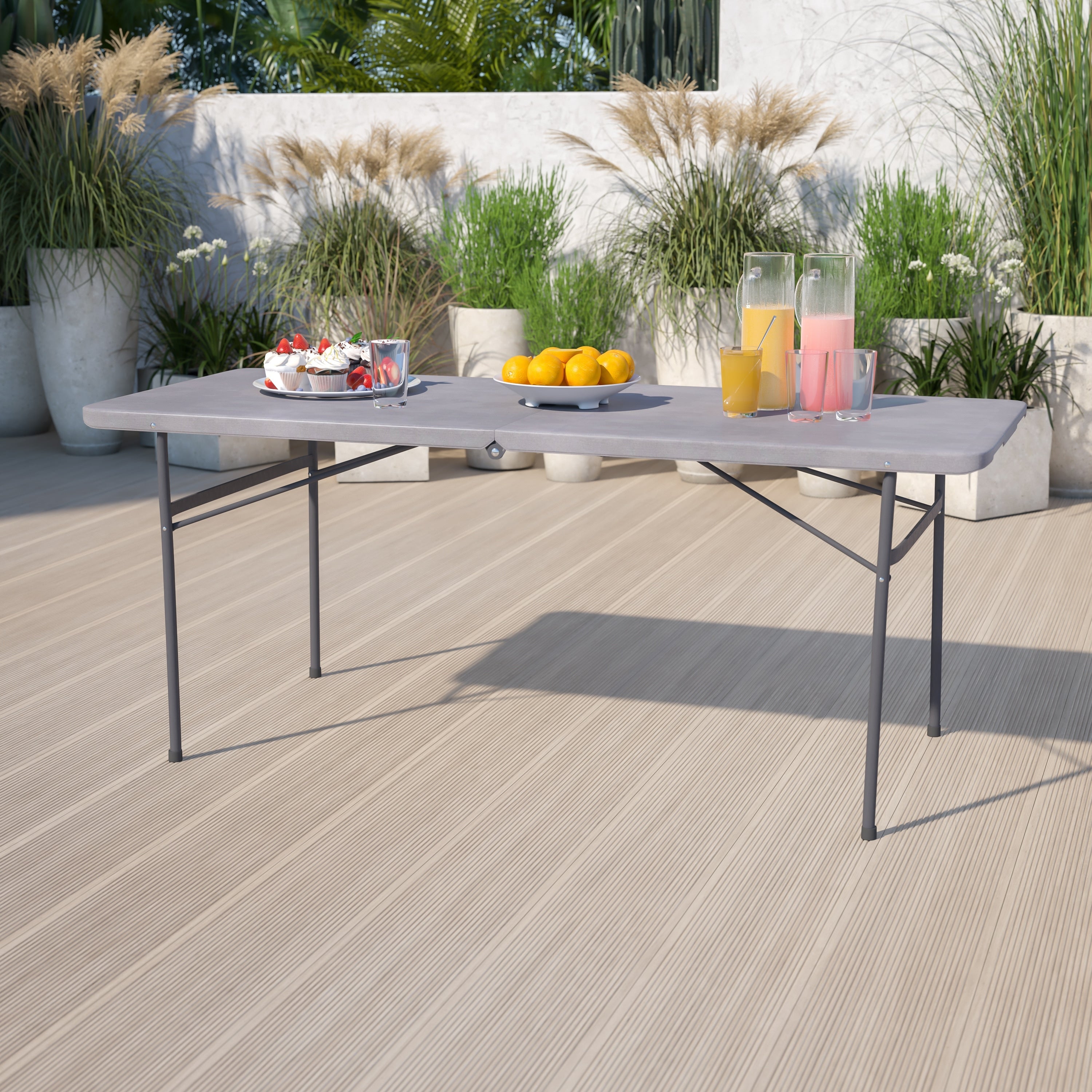30X72 Plastic Bi Fold Table