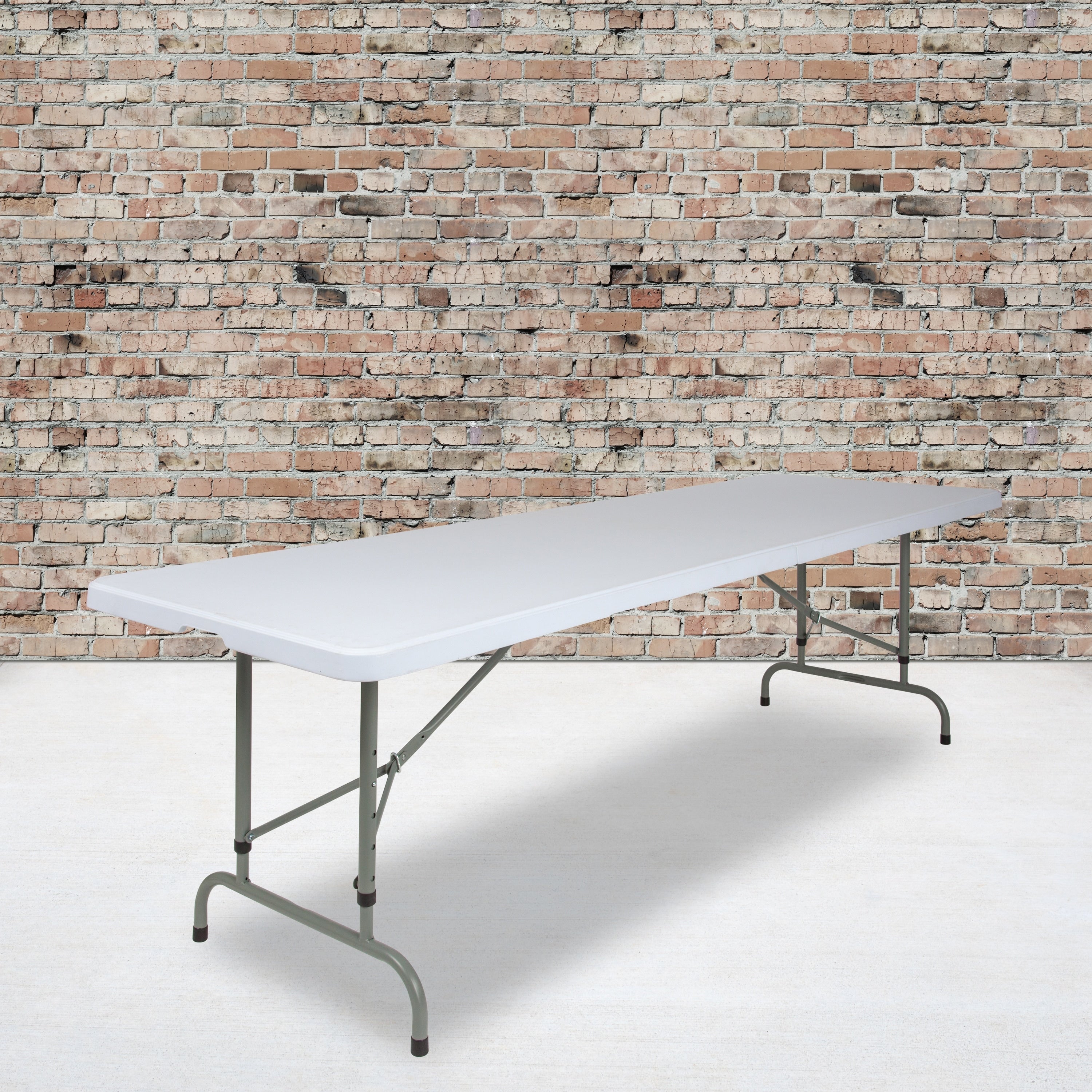 30W X 96L Height Adjustable Plastic Folding Table