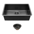 30 X18 X9 Gunmetal Black Undermount Kitchen Sink 16 Gauge Single Bowl With Drain Assembly