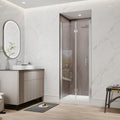30 32 X72 Pivot Shower Door 1 4 Ansi Clear Glass 180Degree Dual Swing 2 Adjustable Width Reversible Enclosure