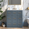 30 Bathroom Cabinet With Undermount Ceramic Sink Tip Out Drawer 2 Smooth Glide Drawers 3 Storage Compartments