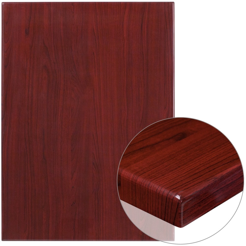 30 Foot X 42 Inches Rectangular Resin Mahogany Table Top