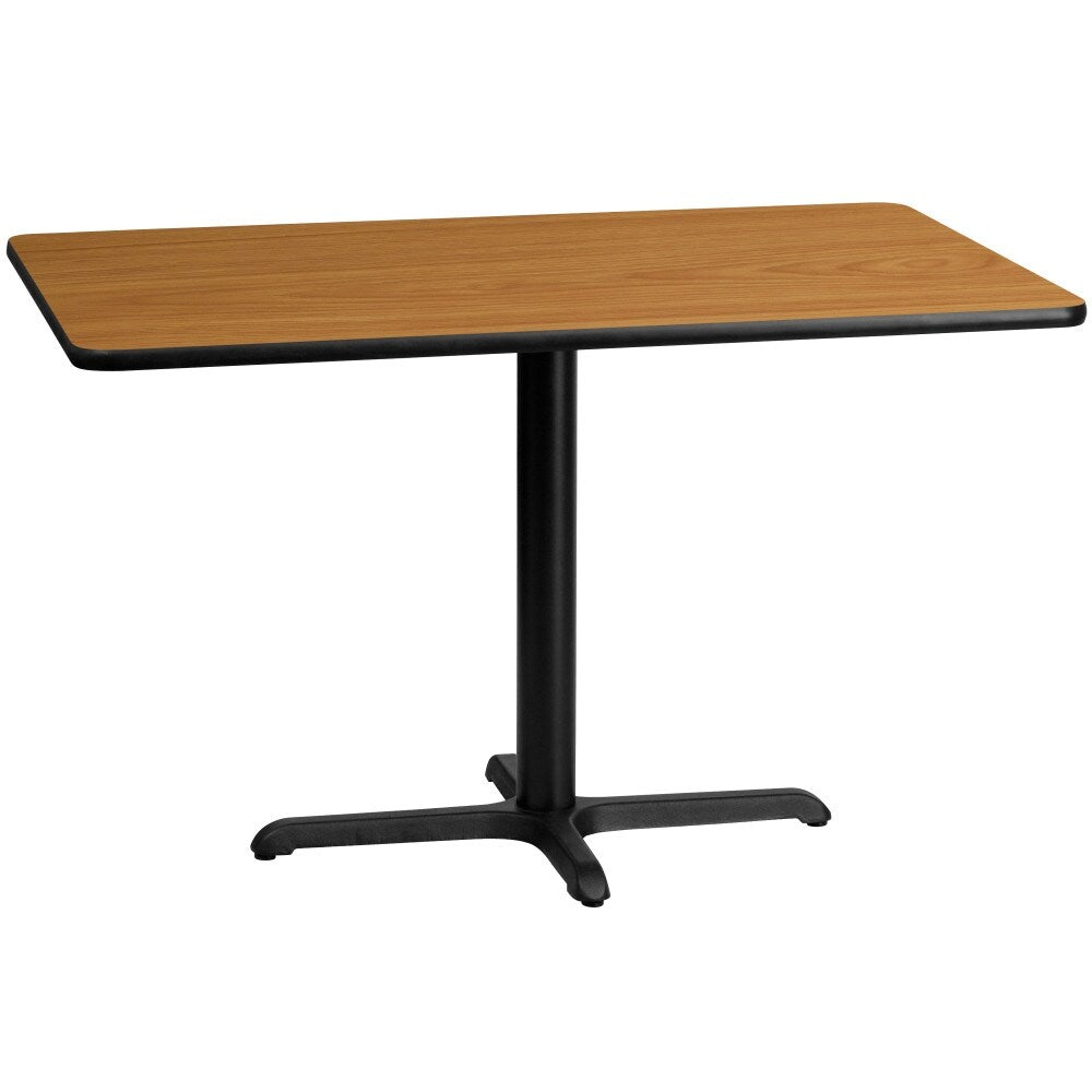 Rectangular Laminate Table Top And Base