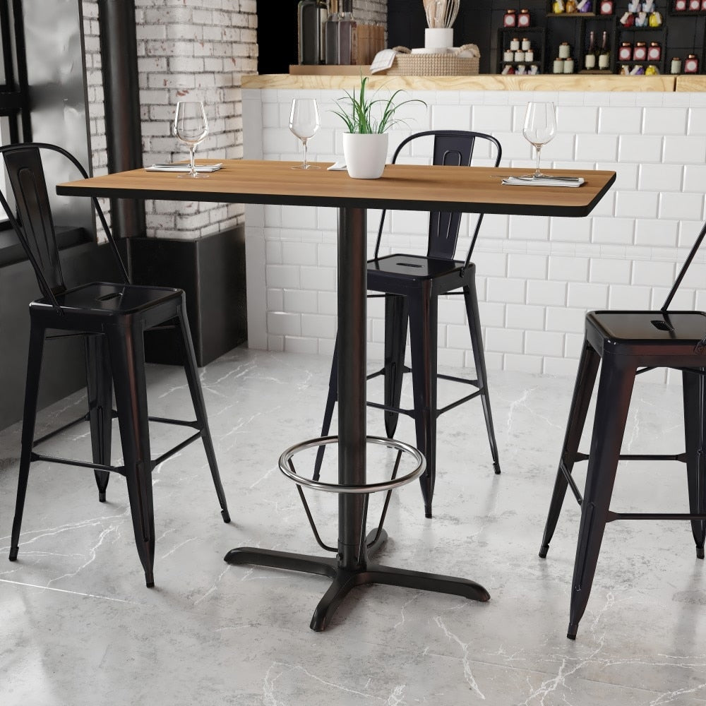 30X48 Laminate Table X Base